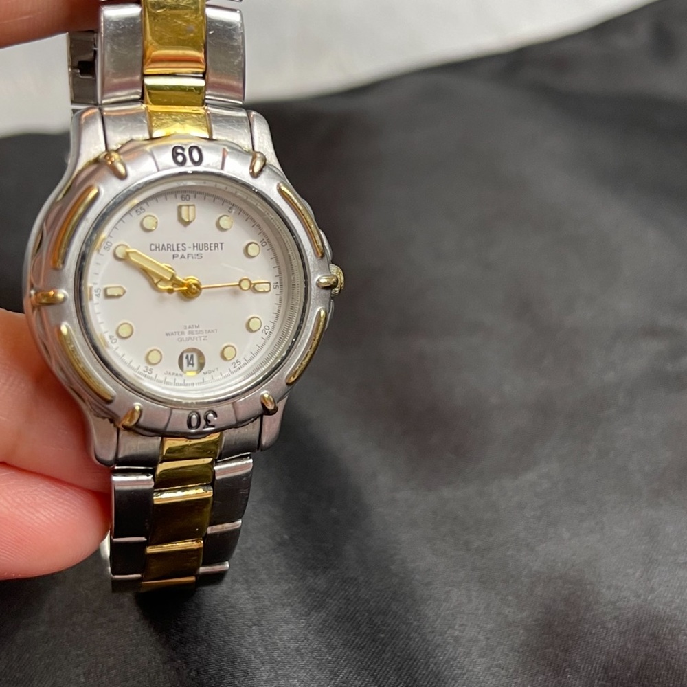 charles hubert Paris watch women 6585 two tone